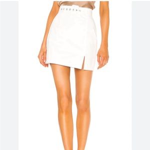 Melina Slit Skirt in white